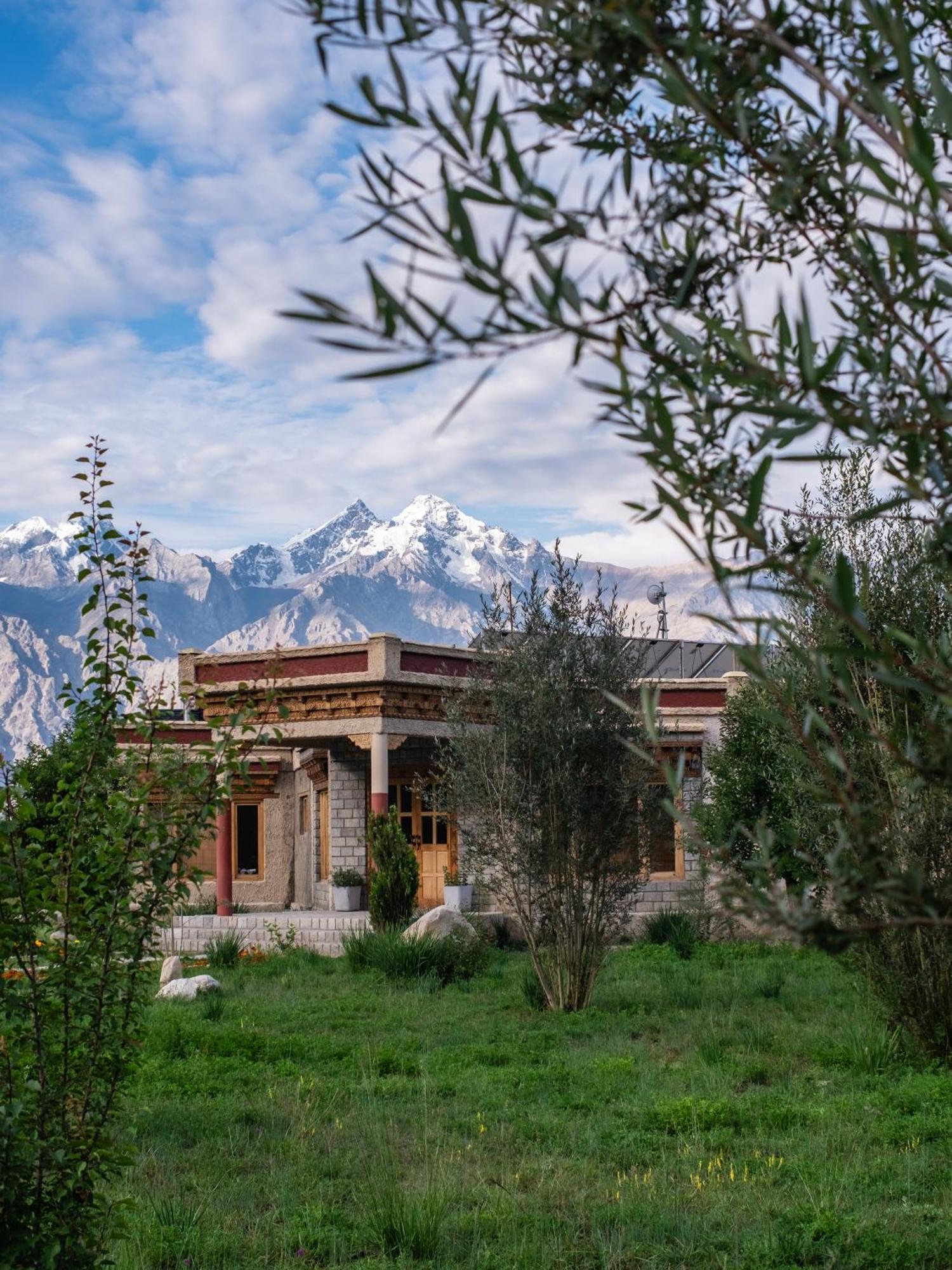 Lchang Nang Retreat-The House Of Trees-Nubra Valley Hotell Sumur Exteriör bild